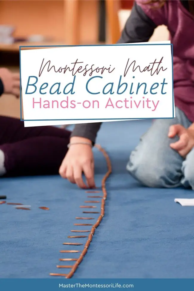 Montessori Math Bead Cabinet Hands-on Activity - Master the