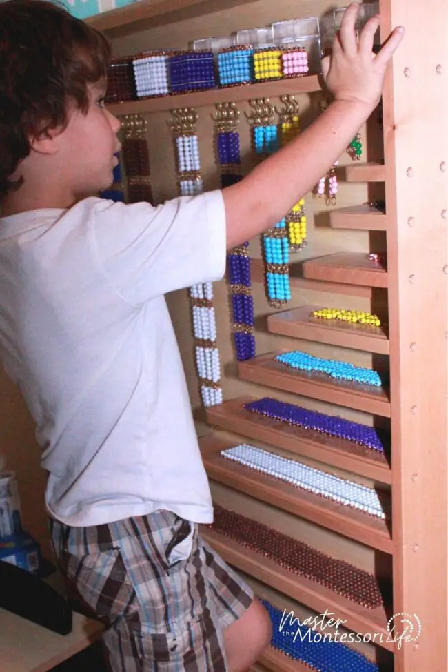 Montessori Math Bead Cabinet Hands On