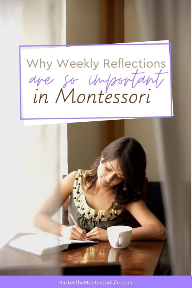 Let's talk about how you can get your Printable Weekly Reflections in the Montessori Curriculum and why you should use it.