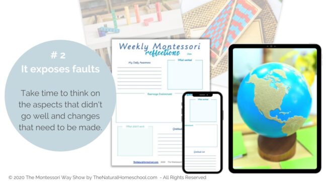 Let's talk about how you can get your Printable Weekly Reflections in the Montessori Curriculum and why you should use it.