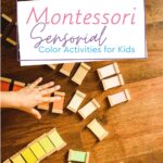Montessori Sensorial Color Activities for Kids is a post about what we do with our four Montessori Boxes.