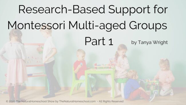 It's about the Montessori way of multi-aged grouping and some of the benefits of it.