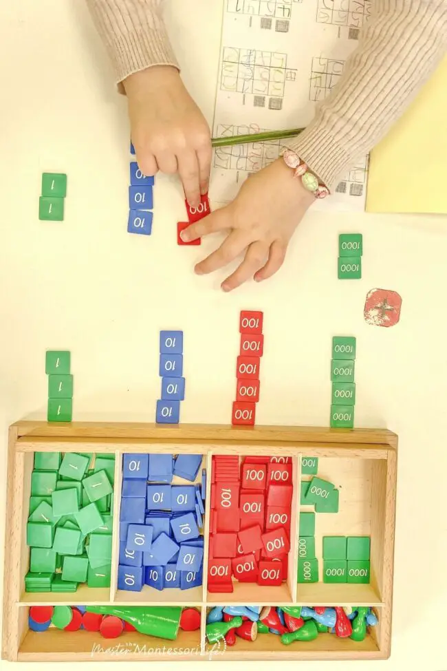 When thinking about Montessroi Math, you can be intimidated by that. But don't fret. Here is a great way to get started!