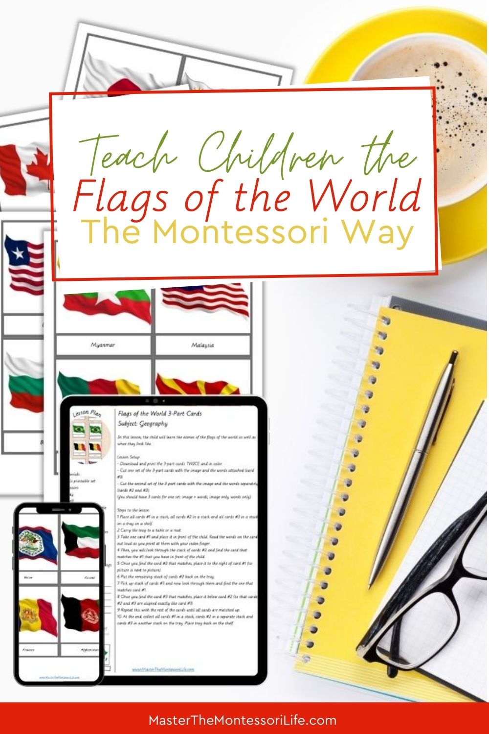 Teach Children the Flags of the World the Montessori Way