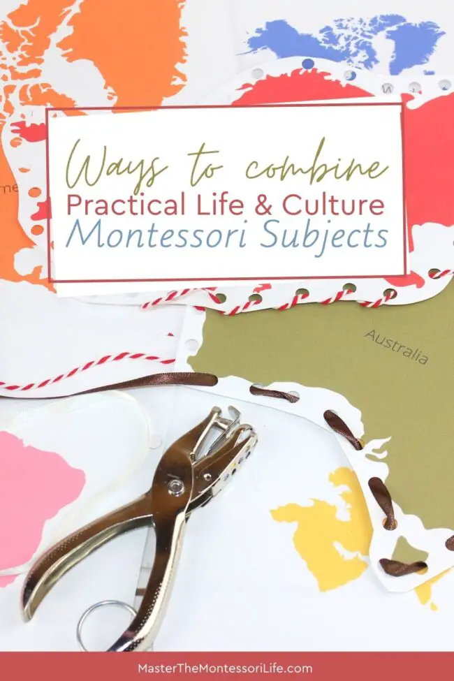 Here is the activity that will solve so much of your overwhelm whe it comes to combining Montessori subjects for multiple uses!