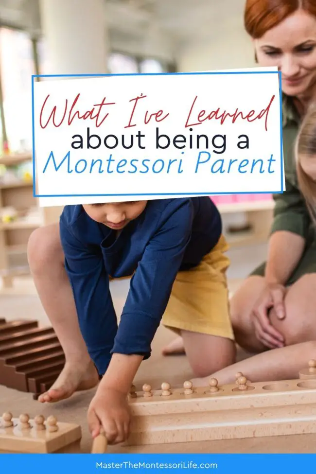 In this training, I am going to share with you 3 important things that I have learned about being a Montessori parent.