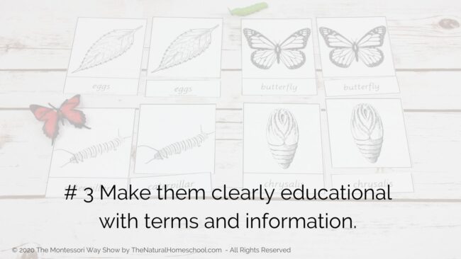 In this training, we will be focusing on how to go about using life cycle activities for Montessori Science, whether it is Botany or Zoology.