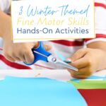 Today, I am going to show you three winter-themed fine motor skills hands-on activities for children to make with you or by themselves.