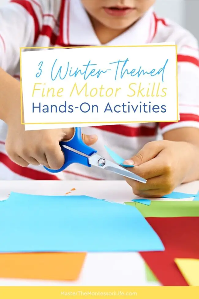 Why this Free Printable Snowflake Activity Will Build Fine Motor