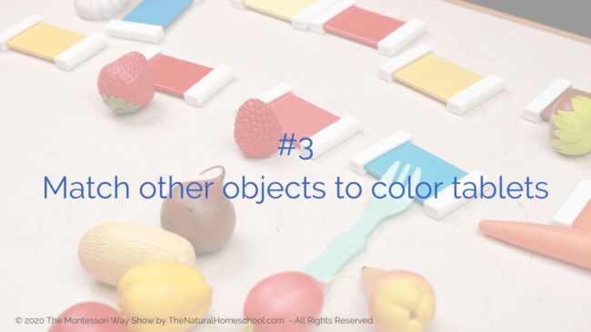 In this training, I will share with you 3 ways to do Montessori Sensorial color activities with young children.