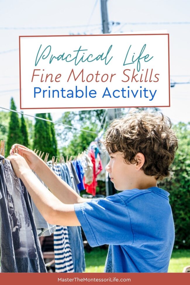 In this blog post, we'll discuss the importance of fine motor skills and some fun ways to help your child develop them through a Montessori Practical Life activity.