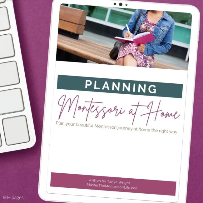 Do you want to plan your Montessori at home, but don't know where to start? This 65-page digital book is going to give you the guidance you need to do it right from the beginning. There are some tips and tricks that many don't know will shortcut their planning by a lot.