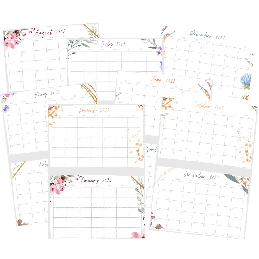 Organize your Montessori environment with a 2023 Printable Calendar