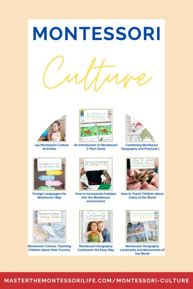 Montessori Culture is an educational approach developed by Dr. Maria Montessori that focuses on hands-on learning and engaging activities to foster a child’s development and understanding of the world around them.