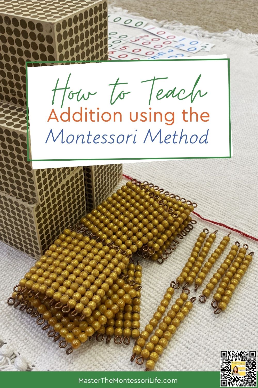 How to Teach Addition using the Montessori Method