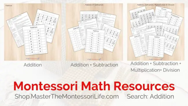 This episode will go over how to teach addition using the Montessori Method.