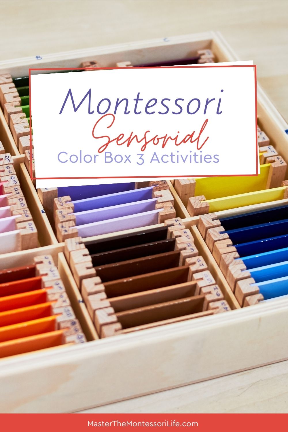 Montessori Sensorial Color Box 3 Activities