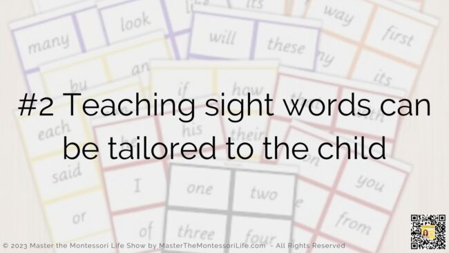 This training will explain how parents and teachers can use the Montessori approach to teaching sight words in an effective and engaging way.