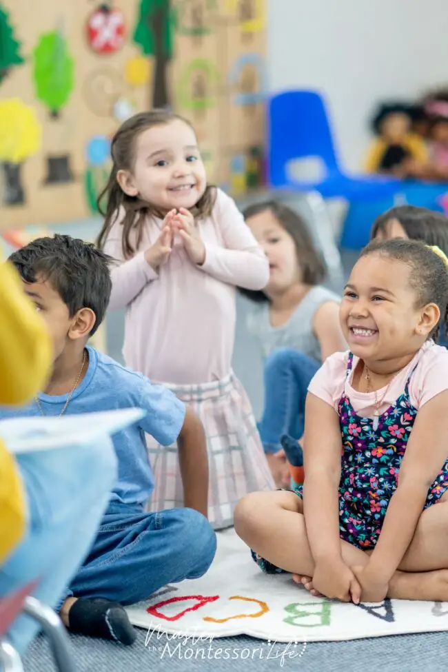 Montessori Circle Time plays a crucial role in fostering socialization and community building among children.