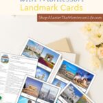 The Montessori Culture Landmarks and Monuments of the World 3-Part Cards + Lesson Plan is your passport to global learning adventures!