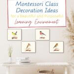 When you are looking for Montessori class decoration ideas, it is important to remember that decorating a Montessori environment is about much more than making a classroom look pretty.